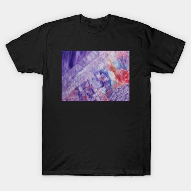 Crystal City Unique Colorful Abstract Art T-Shirt by Unique Black White Colorful Abstract Art